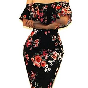 Floral Off-Shoulder Dress